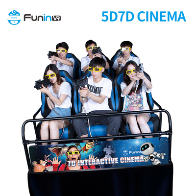 7D Filmler İçeriği VR Roller Coaster Yurtdışı Kurulum Teklifiyle Hidrolik Platform