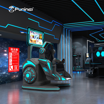 Çok oyunculu Macera Parkı 9D VR Simülatörü VR Başlıklı Metal Platformu AC220V Güç