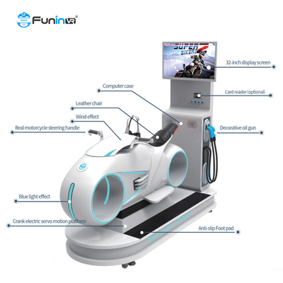 9D VR Yarış Moto Simülatörü 4.8KW Güç ve 92 Oyun Çeşitliği