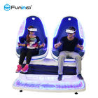 Mavi Ve Beyaz VR 9D Yumurta Sandalye İkiz Koltuk Arcade Makinesi 2 Çocuk Parkı İçin Koltuklar