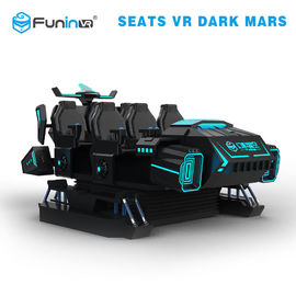 Sanal Gerçeklik çok oyunculu vr karanlık mars oyun makinesi 6 Koltuklu Yarış 9d VR simülatörü