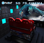 3D VR Askı 2.25KW ile 6 DOF Silah Çekim Stereo 7D Simülatörü Sinema