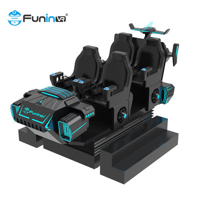 Sanal Gerçeklik çok oyunculu vr karanlık mars oyun makinesi 6 Koltuklu Yarış 9d VR simülatörü