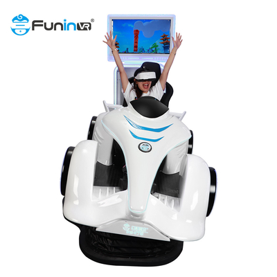 Fiberglas 220V Yarış 9D Sanal Gerçeklik Simülatörü 400kg Vr Arcade Makinesi