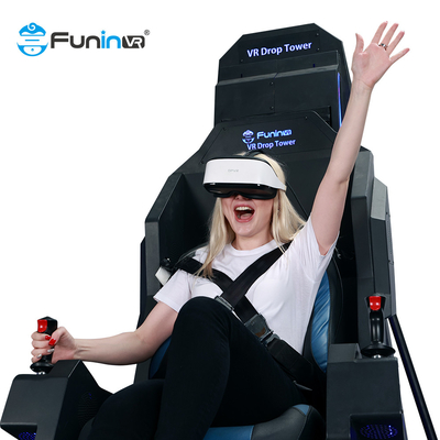 9D Sanal Gerçeklik VR Düşen Kule Çelik Metal 9D Makinesi 9D VR Simülatörü