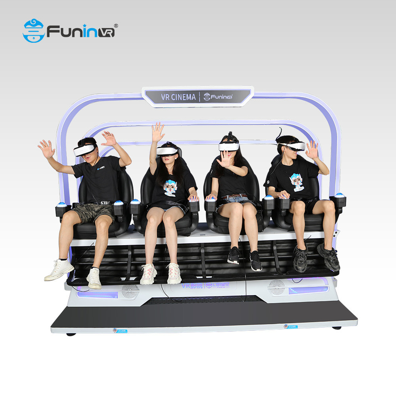 360 ° Hareketli HD Görsel Gerçekçi Rüzgar 9D VR Sineması, Etkileşimli Oyun ve Çeşitli İçeriği