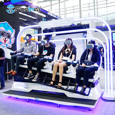 Tema Parkı Kapalı Sanal Gerçeklik Makinesi için 4 Koltuk 9D VR Sinema