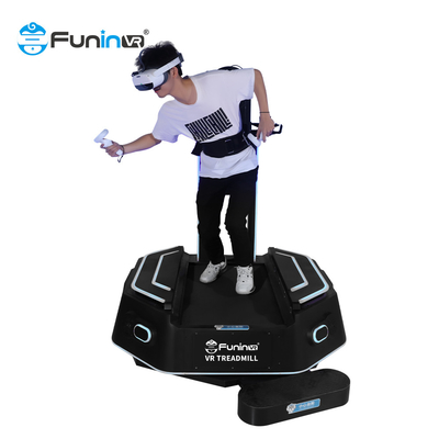 İnteraktif Kapalı 360 Derece 9D Vr Ayakta Platform Yürüteç Koşu Bandı Vr Yürüyüş