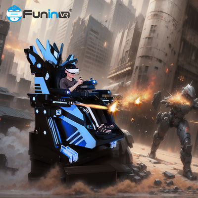 Devrimci VR Deneyimi Joystick Kontrolörü ile 9D VR Sandalye 360 Derece Dönüş