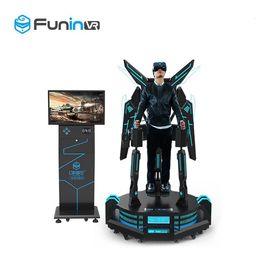 1260 * 1260 * 2450mm 9D VR Kartal Uçuş Sinema Simülatörü 2.0kw + 200 Kg VR 360 Uçan Oyun Makinesi Için Eğlence Parkı