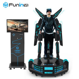 Heyecanlı Ayakta VR Uçuş Simülatörü Sanal Gerçeklik Simülasyonu Sürmek
