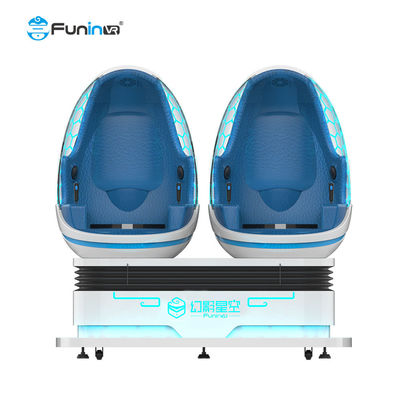 İki Kişilik Eğlence Parkı için 1.2KW 9D Sanal Gerçeklik Sinema / VR Yumurta Sandalye