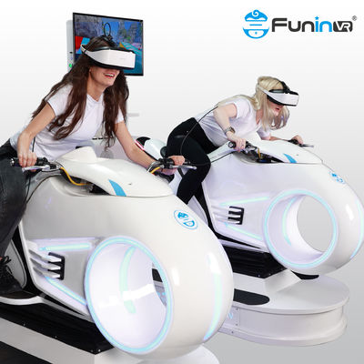 Eğlence Parkı sürüşü VR moto 360 derece 9D VR Moto Simülatörü Arcade Makinesi İnteraktif VR