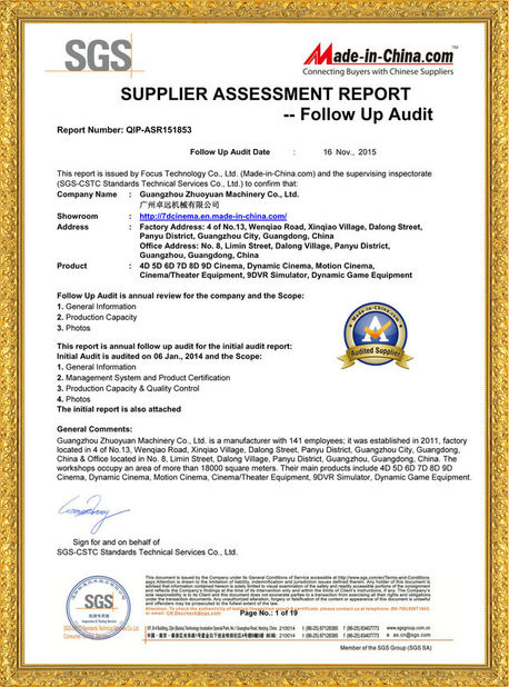 Çin Zhuoyuan Co.,Ltd Sertifikalar